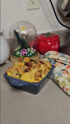 Personal Pan Breakfast Strata #recipe #cooking
