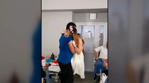 Ukrainian double-amputee landmine victim dances with new husband