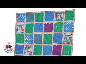 START HERE: Crochet Collective Motif Sampler Blanket Stitch Along