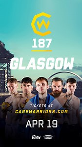 Cage Warriors returns to Glasgow! 🏴󠁧󠁢󠁳󠁣󠁴󠁿 🔥 Don't miss the very best of Scottish & European MMA, live from the Braehead Arena! 🎟 Tickets on sale now. | Cage Warriors