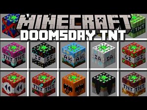 Minecraft DOOMSDAY TNT MOD / THE CRAZY BOMBS WITH NUKES AND ANTIMATTER!! Minecraft