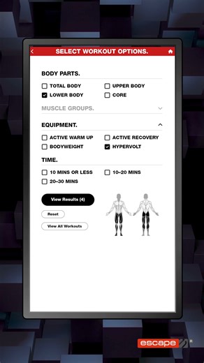 Exciting News! Escape Fitness have added 29 brand new Recovery Routines to their MARS Recovery Screens which are designed to enhance the screen and offer additional content. The new routines include a mix of warm-up, cool-down and Hypervolt routines. For more information, please visit https://escapefitness.com/discover/mars or contact mars@escapefitness.com. #escapefitness #escapeyourlimits #recovery #MARS2 #Hypervolt | Escape Fitness