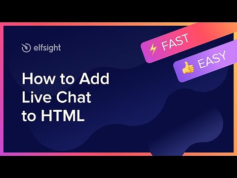 How to Add Live Chat Widget to HTML