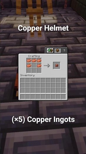 How to CRAFT COPPER HELMET in Minecraft 1.21! 🟠 Quick & Easy #Minecraft #Shorts