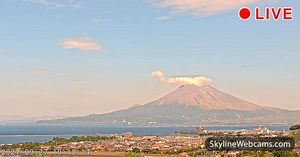 【LIVE】 Live Cam Tarumizu - Volcano Sakurajima | SkylineWebcams