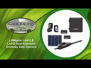 How To Use LiftMaster LA412 &412 DUal Driveway Gate Opener