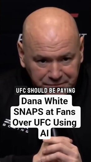 Dana White SNAPS at Fans Over UFC Using AI #ufc #danawhite #ai #mma #ufcfight #ufcfight #bmf #