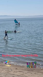 Summer temps in the 80s - great day for some #beginner #windsurfing, #kayaking #standuppaddle #alameda #beachlife #goodvibes #crownbeach #sanfrancisco | Boardsports California