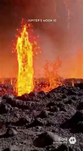 Io’s Volcano Hellscape: Stretched Apart by a Giant #nasanova #astronomy #universe