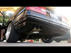 1989 BMW 325i e30 exhaust w/ magnaflow muffler