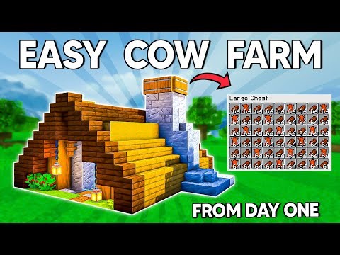 Minecraft: Chase The Skies COW FARM (Survival | Bedrock | Java)