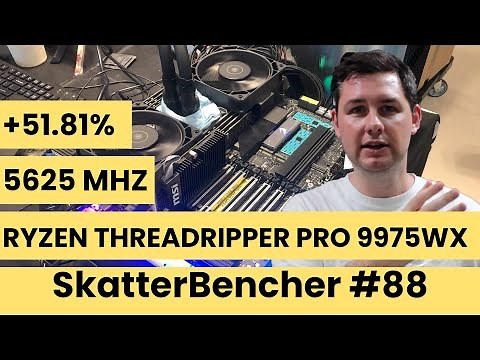 Ryzen Threadripper Pro 9975WX Undervolt & Overclock to 5625 MHz | SkatterBencher #88