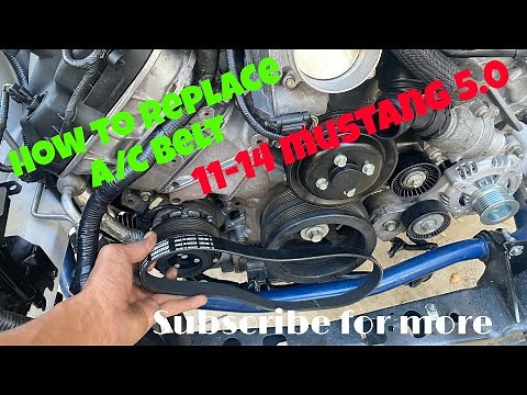 How to install A/c belt on a 5.0 11-14 mustang (easiest way)