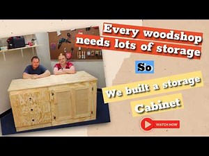 How to Build a Woodshop Cabinet with Drawers and Doors (Full Build)