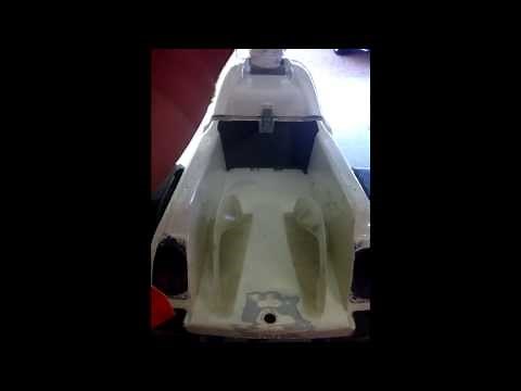 kawasaki 750sx jetski installing footwells and hydro turf