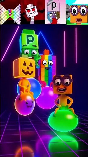 Sprunki OC Blockie 72 VS Lego VS Alphabet p VS Lego Pumpkin Are Playing Hopper Ball #sprunki