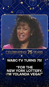 We're celebrating our 75th anniversary on Thursday, and we're looking back at memorable moments from the WABC-TV archive! Who remembers watching lottery drawings with Yolanda Vega?! Enjoy more retro moments all week -- and we'll have some surprises for you on Thursday! | ABC7NY