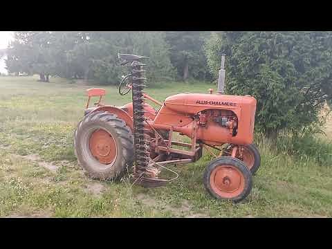 How to Crank start an Allis Chalmers B, C, or CA vintage tractor
