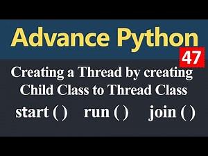 Creating a Thread by creating Child Class to Thread Class in Python (Hindi)
