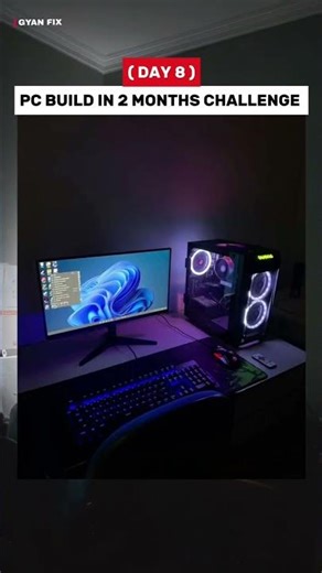 DAY 8 Pc build chalenge from editing videos #videoediting #trendingshorts #dmforediting