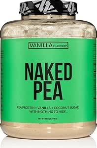 NAKED Pea - Vanilla Pea Protein - Pea Protein Isolate from North American Farms - 5lb Bulk, Plant Based, Vegetarian & Vegan Protein. Easy to Digest, Non-GMO, Gluten Free, Lactose Free, Soy Free