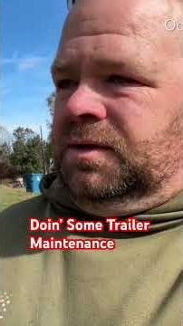 Doing some much needed trailer maintenance #utilitytrailer #maintenance