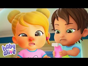 Baby Alive Official 🍼👶🏼 | Help!! Lulu is feeling SICK 🤒 | Cartoons for Kids | Kids Videos 💕