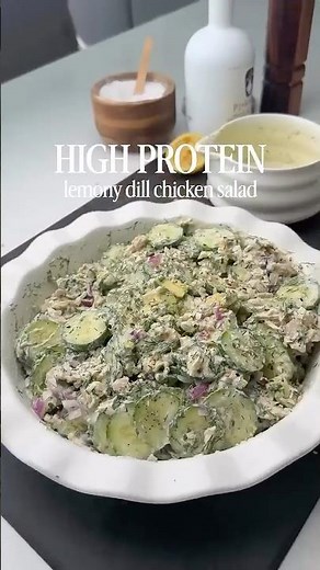 💥HIGH PROTEIN CUCUMBER CHICKEN SALAD