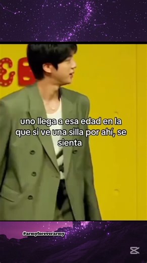 5.7K views · 644 reactions |  Jin +30 viendo una silla 晴 | If he sees it, he sits  #BTS #Jin | Army forever Army | Facebook