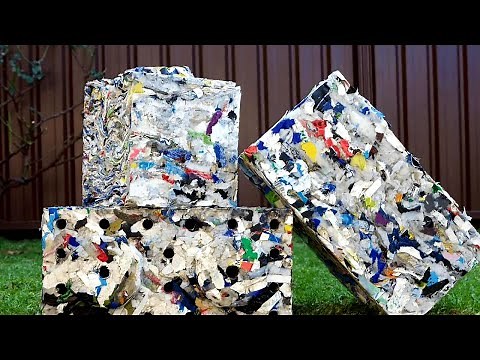 Turning Heaps of Plastic Trash into Construction Building Blocks | ByFusion ByBlocks