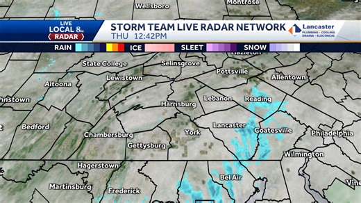Live Local 8 radar is picking up on some stray showers moving through the area. The main areas that are seeing these showers are towards Lancaster at this time. Expect another stray shower or two to spark up this afternoon. Skies will begin to clear overnight. | WGAL News 8 Storm Team