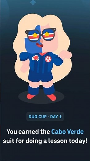 how to get FREE Duolingo Suit World Cup ⚽️ Cabo Verde #duolingo