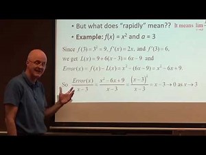 Calc 1, Lec 16A: Continuous Growth Rate, Error for Tangent Line Approximations, Newton's Method