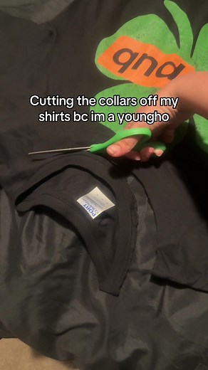 How to Cut the Collar Off a T-Shirt