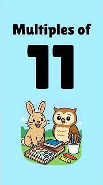 Multiples of 11 | Skip Count by Eleven | Multiplication Facts #mathfact #multiplication #math