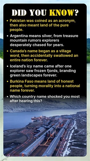 Country Names With Hidden Meanings