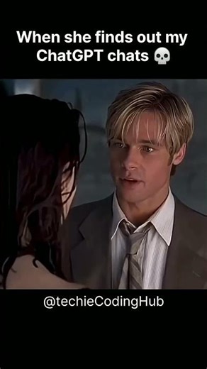 She found my ChatGPT history 💀 #ai #js #rust #memes #shorts