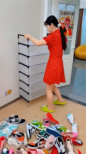 Viral Multilayer Shoe Rack 😱 #shoerack #homedecor #reelsvideo #viral #besthomegadgets #trending | Cool inventions