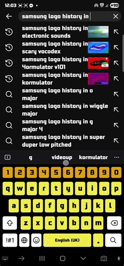 I Can't Find Samsung Logo history in Videoup V22!!! :(😢😞