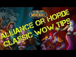 Alliance Or Horde? Classic WoW Faction Advice