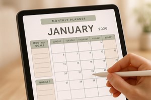 Digital Planner for iPad | Goodnotes Hyperlinked Planner | 2026 Dated PDF - Etsy