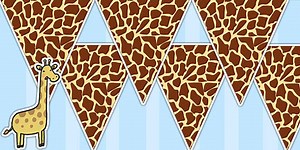 Giraffe Pattern Bunting
