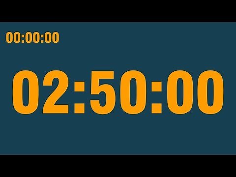 2 hour 50 minute timer (with end alarm, time elapsed and progress bar)