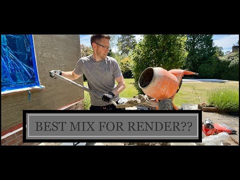 Scratch Coat Render Mix FULL PROCESS IN REAL TIME Plastering Guru