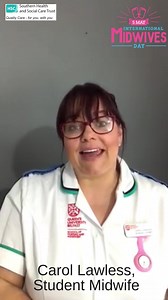 Carol worked as a Maternity Support Worker for 8 years and is now in her second year as a student midwife. She wants to say thanks to all those who have supported, inspired and encouraged her to get to where she is today. #teamSHSCT #IDM2021 | Southern Health and Social Care Trust