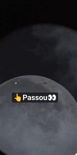 Algo passou durante a Live da lua com meu telescópio Celestron nexstar 8se #lua #moon #luna #ovni