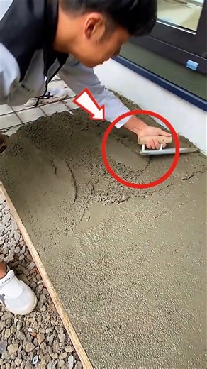 Perfect Concrete Finish Using Stainless Steel Trowel | Satisfying Construction Tool Video