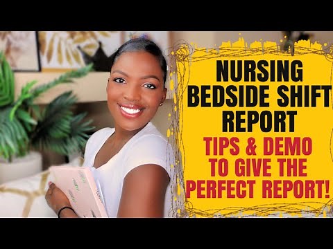 BASIC NURSE BEDSIDE HANDOFF REPORT| 🐝Mastering With Tips & Demo!