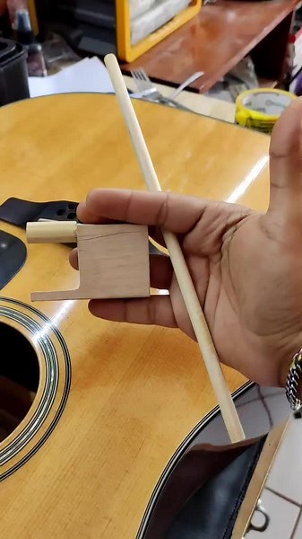 Bridge Doctor Installation on Takamine GD30