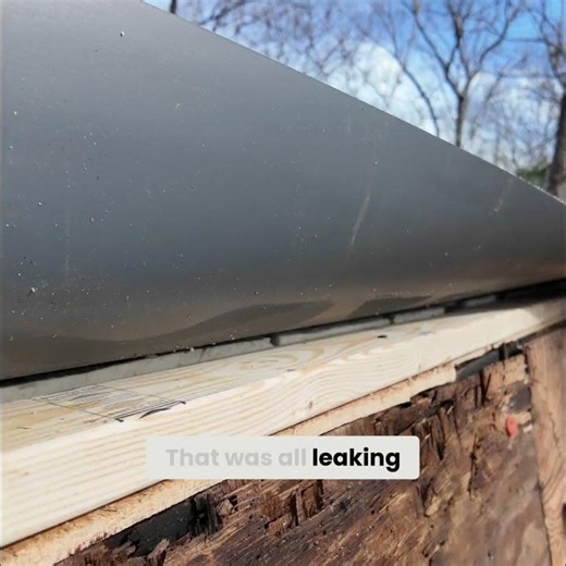 Leaking Fascia? DIY Fix for Rotting Plywood Revealed! #shorts